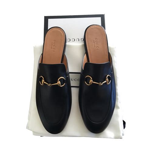 gucci black mules heels